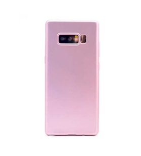 Samsung Galaxy Note 8 Uyumlu Kılıf Zore Premier Silikon Kapak (Rose Gold Altın)