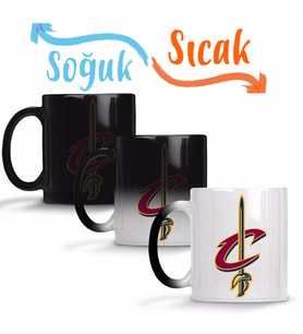 Cleveland Cavalier Sihirli Kupa Bardak Porselen