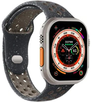 Apple Watch Series 8 45mm için Kordon Flame Circle Siyah [Watch Series 8 45mm ile Uyumlu Kordon - Siyah]