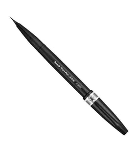 Pentel Brush Sign Pen Artist İnce Fırça Uçlu Kalem SİYAH 