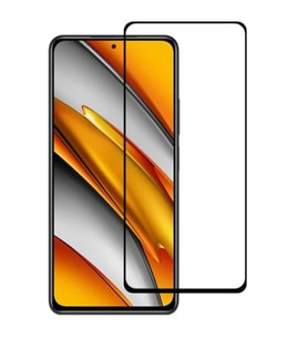 Northcity Xiaomi Poco F3 Full Glue Full Kaplama Temper Cam Ekran Koruyucu - Kırılmaz Çerçeveli Film
