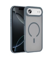 iPhone 17 Air Kılıf M-safe Şarj Özellikli Mat Arka Yüzey Sio Kılıf (Gri)