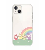 Iphone 14 Uyumlu Teletubbies Desenli Şeffaf Telefon Kılıfı
