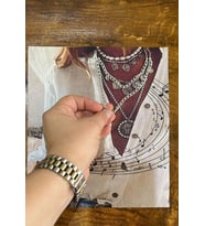 ZİNCİRLİ ARMA DİKİŞ GİYİM AKSESUARI APLİKE 23X19 CM