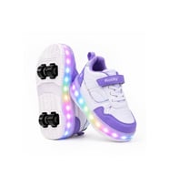 Glow Kız Erkek Çocuk Patenli, Işıklı Rahat Spor Ayakkabı & Sneaker 4 Teker Kaykay Ayakkabı