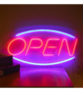 OPEN Yazılı Neon Led Tabela