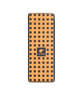 Cohiba Tek Torch Pürmüz Delicili Turuncu Nokta Desenli Metal Puro Çakmağı