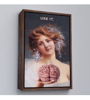 Çerçeveli Use It Tablo - Kullanın (Altın)