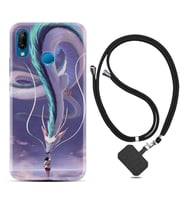 Huawei P20 Lite Mate 10 20 Lite Pro P40 Lite KılıfBoyun Askılı Silikon Kız ve Ejderha 1742