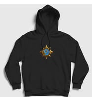 Presmono Unisex Siyah Hearthstone Warcraft Oyun Logo Kapüşonlu Sweatshirt 421417tt