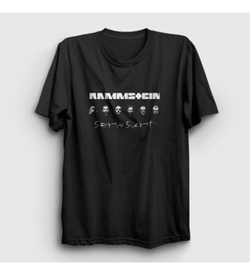 Presmono Unisex Siyah Band Rammstein T-Shirt 105001tt