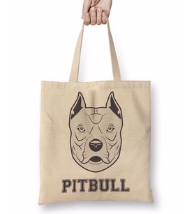 Pug Köpek Pit Bull Face Pitbull Aşıklar Bez Çanta Uzun Saplı