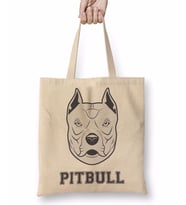 Pug Köpek Pit Bull Face Pitbull Aşıklar Bez Çanta Uzun Saplı