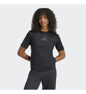 adidas JE7846 W Z.N.E. TEE Kadın T-Shirt (Siyah)