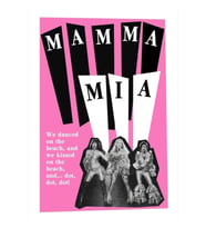 Mamma Mıa New Wave Pink Poster Tablo Ahşap Poster Dekoratif