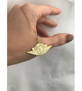 Altın Kaplama Air Dior Gümüş Kolye