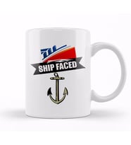 Funny Ship Faced Booze Cruise Boating Nautical Pun Kupa Bardak Porselen