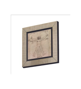 Vitruvius Adamı (Leonardo Da Vinci, 1492) Baskılı MDF Magnet 7X7