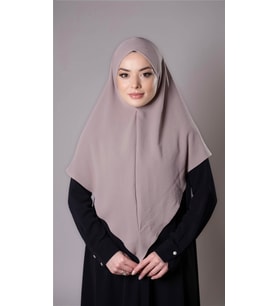 Taş Pratik Hazır Geçmeli Tesettür Eşarp Aerobin Kumaş  Çapraz Hijab 2307_46