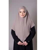 Taş Pratik Hazır Geçmeli Tesettür Eşarp Aerobin Kumaş  Çapraz Hijab 2307_46