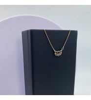 Lotus Çiçeği 14 Ayar Altın Kolye