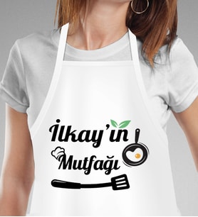Kişiye Özel İsminiz & Mutfağı Unisex Mutfak Önlüğü