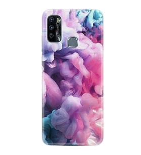 Infınıx Hot 9 Play Kılıf Resimli Desenli Baskılı Silikon Kılıf Pink Cloud 1305