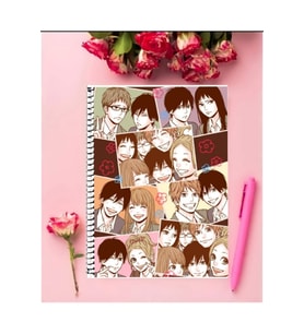 Orange Anime Defter 1 Adet Özel Tasarım A4 Boyutu 21*29 Cm Telli Çizgili Defter