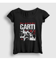 Presmono Kadın Siyah Rapper Playboi Carti T-Shirt 482023tt
