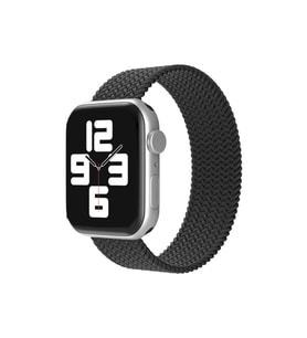 Newface Apple Watch 38mm Ayarlı Solo Silikon Kordon - Siyah