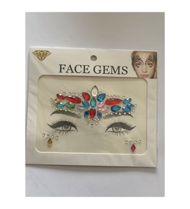 Face Gems Yüz Süsleme Taşı Vücut Kristali Model 17