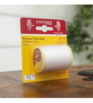 Metre Polyester Dikiş İpliği Beyaz