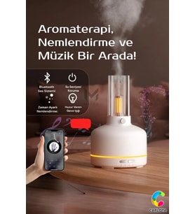 Sessiz gece lambası, Bluetooth hoparlör ve aromaterapi ile rahatlatıcı uyku