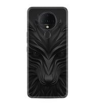 Tecno Spark 6 Kılıf Resimli Silikon Kılıf Black Fox 1325