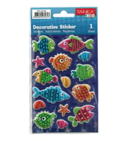 TANEX KIDS TNX-25168 DEKORATİF ETİKETLER - BALIK SERİSİ STICKER
