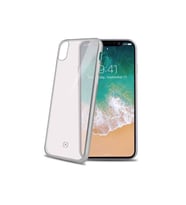 Celly Lasermatt iPhone X ile Uyumlu Gümüş Kılıf
