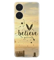 Realme C55 Kılıf Resimli Desenli Baskılı Silikon Belive in Yourself 1316
