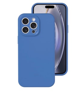Newface Apple iPhone 16 Pro Kılıf Nano içi Kadife Silikon - Mavi