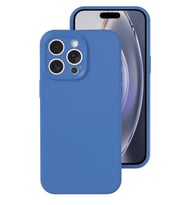 Newface Apple iPhone 16 Pro Kılıf Nano içi Kadife Silikon - Mavi