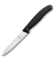 VİCTORİNOX SİVRİ UÇLU DÜZ SOYMA BIÇAĞI 10 CM SİYAH RENK