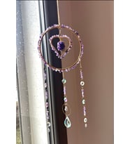 Sevgililer Günü Hediyesi Marmaris Hediye Sun Catcher Dekorasyon (Mor)