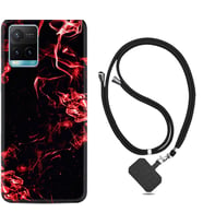 Vivo Y11S Y21S Y20 Y20S Y70 Kılıf Boyun Askılı Silikon Red Smoke 1745