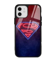iPhone 12 Pro Neon Superman Tasarımlı Glossy Telefon Kılıfı