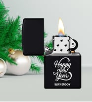 Yılbaşı Hediyesi  Siyah Benzinli Metal Çakmak