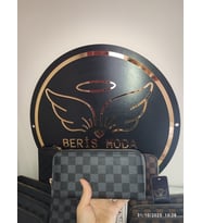 Kadın Genç Vızör Monogram Desenli Modern Cüzdan