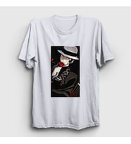 Presmono Unisex Beyaz Muzan Kibutsuji Anime Demon Slayer Kimetsu No Yaiba T-Shirt 308668tt (Beyaz)