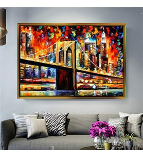Altın Çerçeveli dekoratif tablo l584 (Gold)
