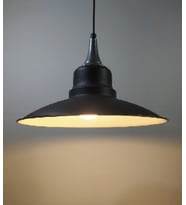 RİOLİGHT RETRO TEKLİ METAL SARKIT ÇAP: 30CM (Siyah)