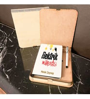 Elektrik Mühendisine Hediye Ahşap Kutulu Defter Kalem Set 001