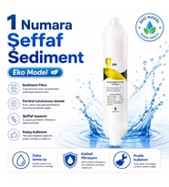 1 Numara Şeffaf Sediment Eko Model Su Arıtma Filtresi 408694801